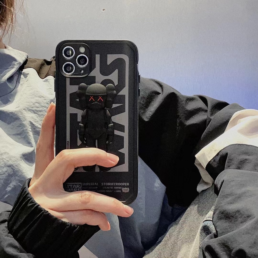 Ốp Điện Thoại IMD Hình KAWS 3D Cho IPhone 13Pro Max IPhone 11 Pro Max XR XS Max X 7 8 Plus 12Pro Max
