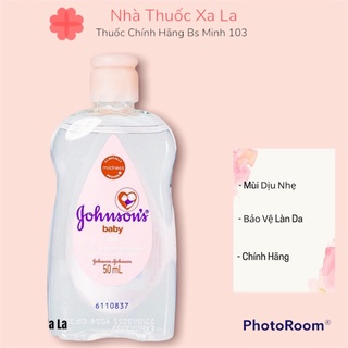 [AUTH] Dầu massage cho bé Johnson's Baby Oil 50ml, 200ml