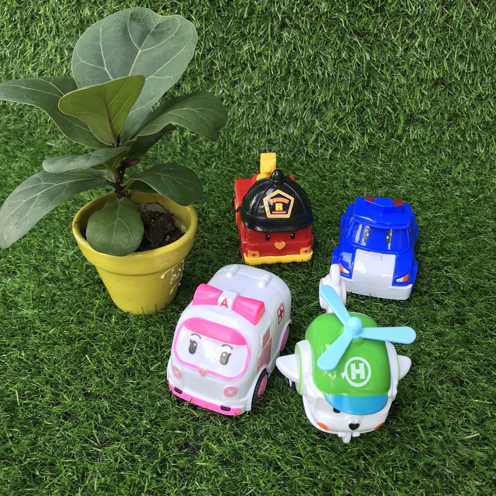 Set 4 xe Poli chạy đà dễ thương - Hoạt hình Poli và những người bạn - Smart Baby