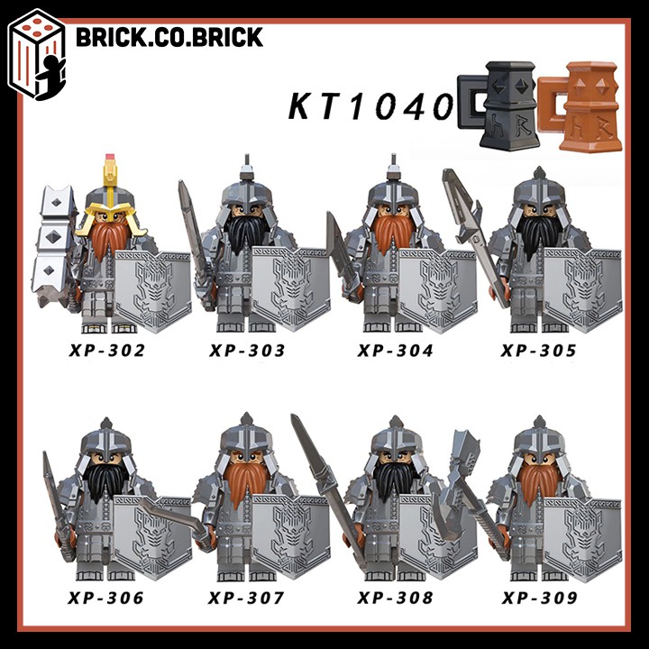 Lính Trung Cổ Minifigure Lord Of The Rings Đồ Chơi Lắp Ráp Mô Hình Chúa tể của những chiếc nhẫn KT1040
