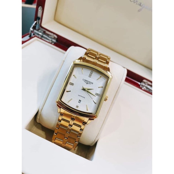 Đông hồ nam LG2002 dây kim loại dây thép chống gỉ,Mặt hình vuông-Hình tròn cổ điển sang trọng cho phái mạnh | BigBuy360 - bigbuy360.vn