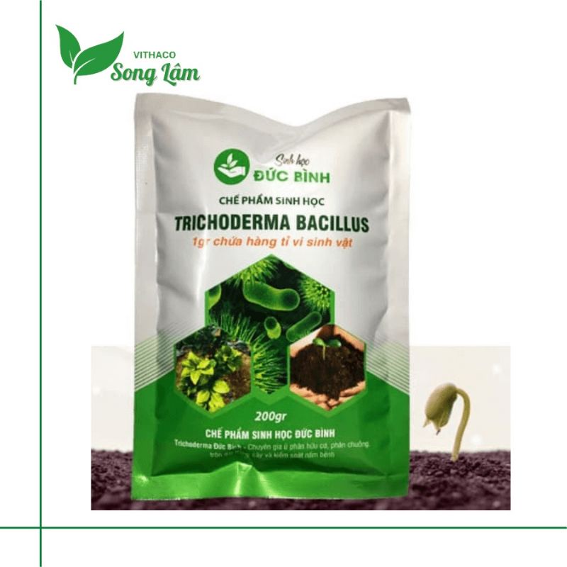 CHẾ PHẨM TRICHODERMA BACILLUS ĐỨC BÌNH GÓI 200G