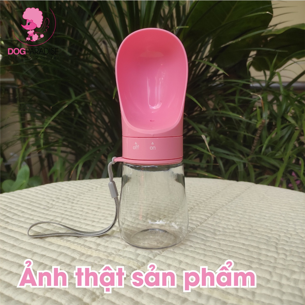 Bình nước uống du lịch cho thú cưng 300ml - 450ml PIAN PIAN - Dog Paradise