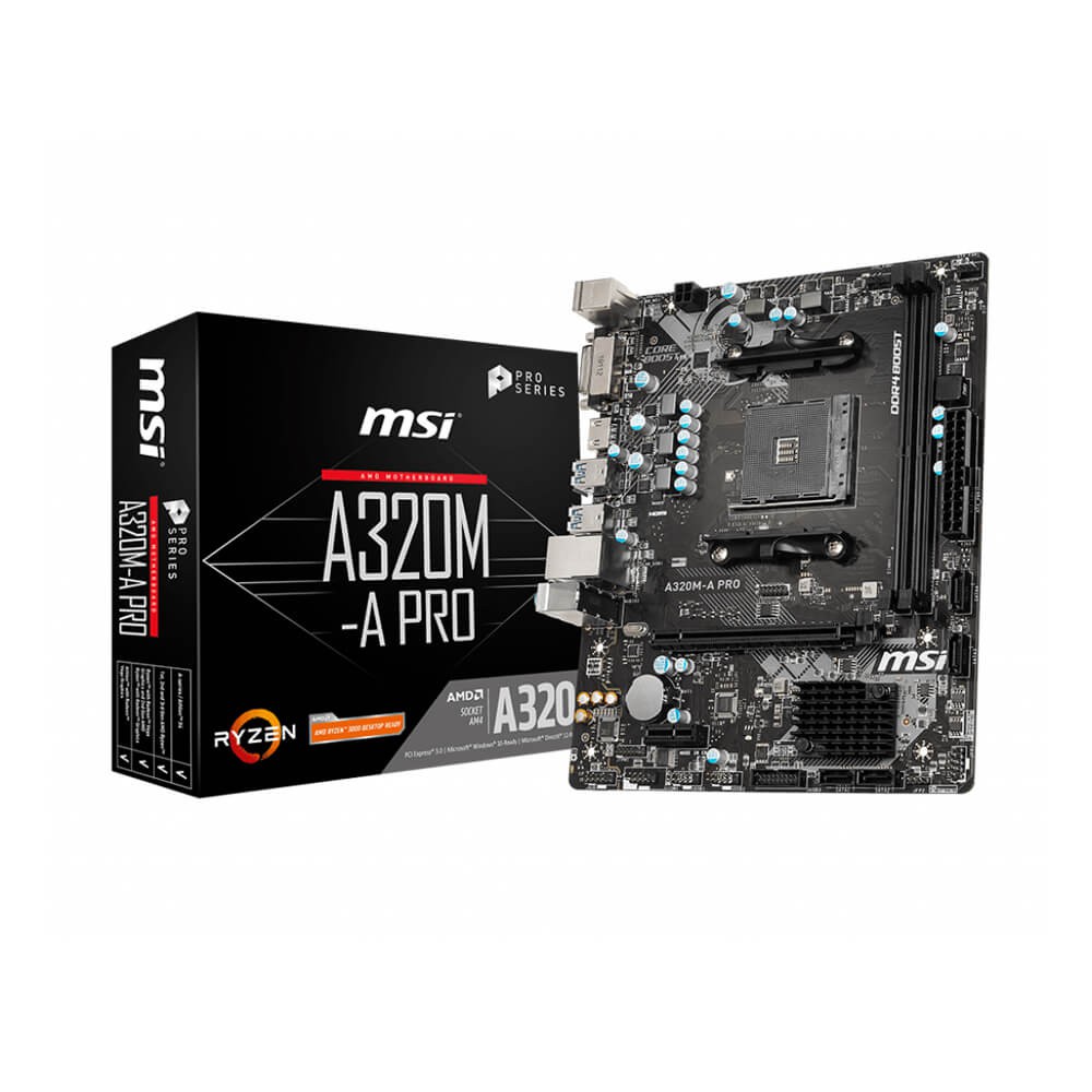 Mainboard MSI A320M - A PRO (AMD Socket AM4) New - Bảo hành 36 tháng