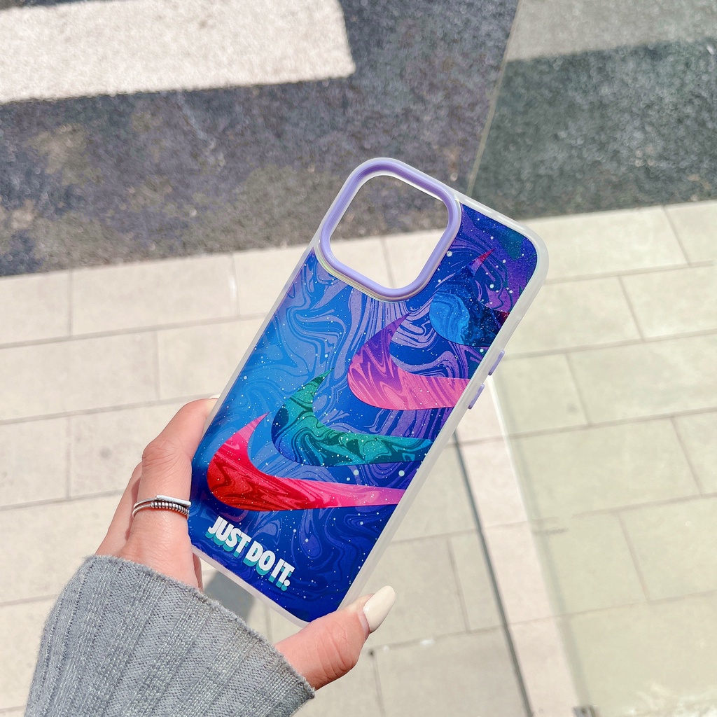 Ốp Điện Thoại Trong Suốt Họa Tiết Bầu Trời Đầy Sao Màu Sắc Blu-ray Cho Iphone13Pro 13Pro 7P 7P 13Pro 12Promax 12Promax