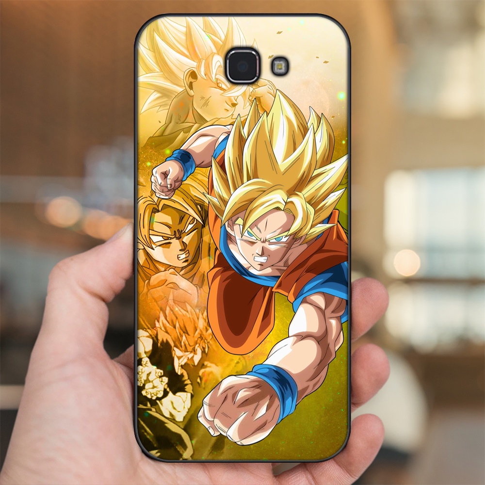 Ốp lưng Samsung J5 Prime, J7 Prime viền đen in hình Goku Dragon Ball