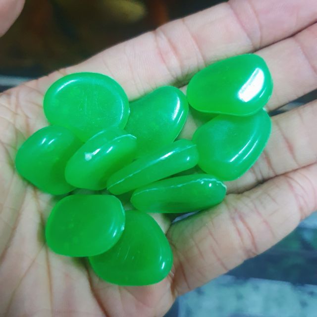 10 VIÊN ĐÁ CỤI DẠ QUANG XANH LÁ ĐẬM TRANG TRÍ HỒ CÁ NON BỘ CHẬU CÂY TRANG TRÍ NHÀ CỬA