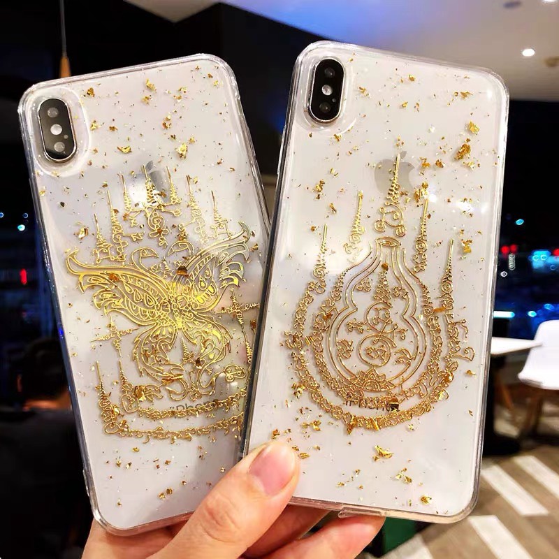 Linh phù dán Điện Thoại Thái Lan HỒ LY 9 ĐUÔI - KINH 5 DÒNG HOA SEN - PHÉP CHUYỂN VẬN