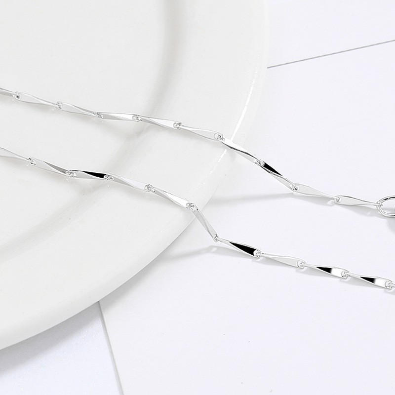 Dây chuyền vòng cổ nữ mạ bạc 925 đẹp sang cao cấp chính hãng trang sức bạc CINLA T002