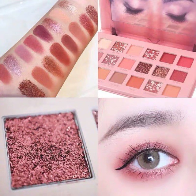 Bảng Phấn Mắt 18 ô Lameila Nhũ Moji New Nude For Party Hàng Nội Địa Trung