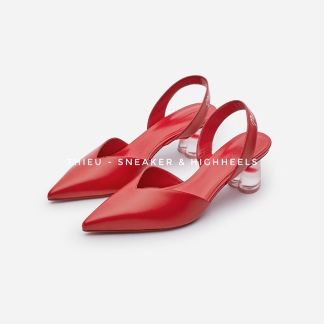 (có sẵn) Sục giày cao gót Charles & Keith đế hình trái tim