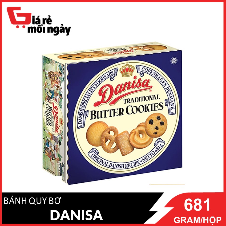 Bánh quy bơ Danisa Size lớn Hộp 681g (date mới)