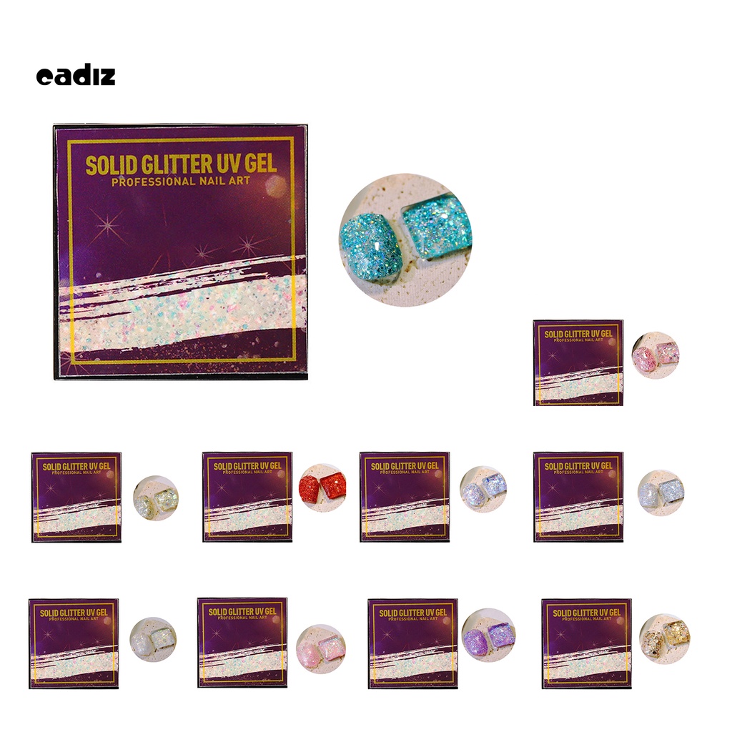 [Hàng mới về] Gel sơn móng tay lấp lánh nhiều màu dùng để trang trí móng nghệ thuật