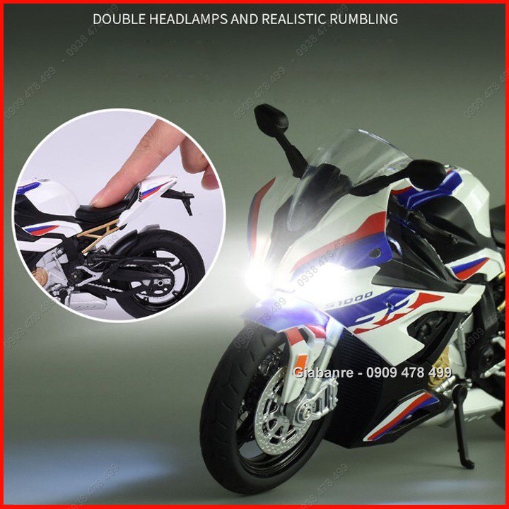 MÔ HÌNH XE BMW S1000RR  TỈ LỆ 1:12 - NEW - H1 - 8608