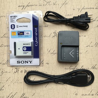 Dây cáp kết nối Tv máy tính chuyên dụng♨Bộ sạc + dây cáp dữ liệu cho Sony DSC-T500 DSC-T900