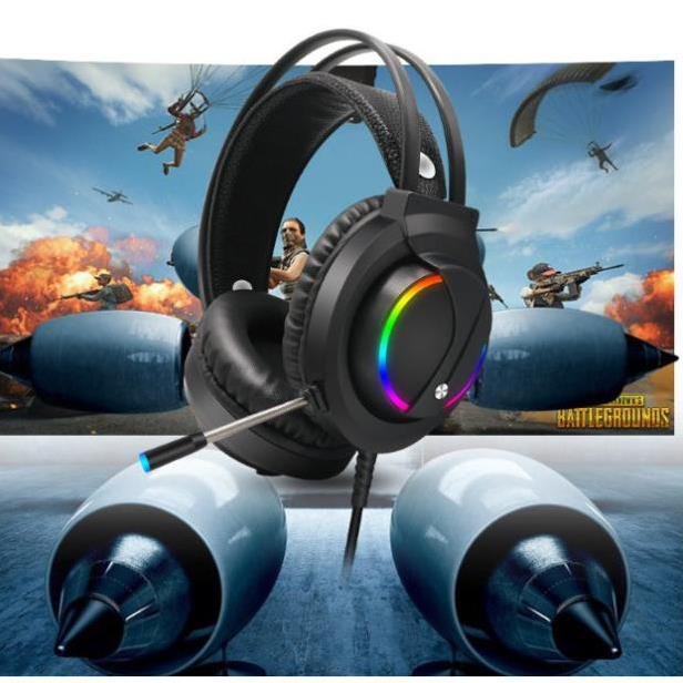 Tai nghe chụp tai gaming Tuner K1 có dây, mic, Led RGB  chuyển màu theo tiếng nhạc. Chính hãng bảo hành 12 tháng