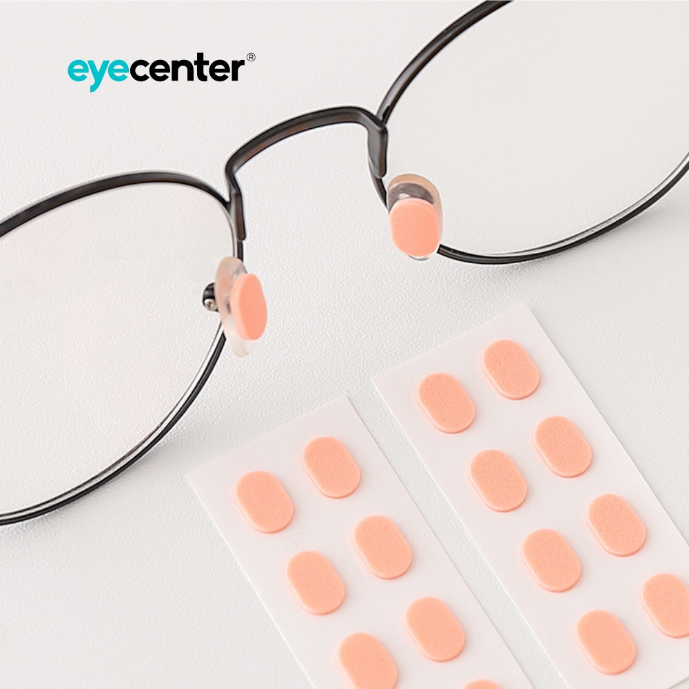 Miếng dán đệm mũi chống tuột kính, rơi kính EYE CENTER foam EVA Nhật Bản - Bộ 8 miếng nhập khẩu by Eye Center Vietnam