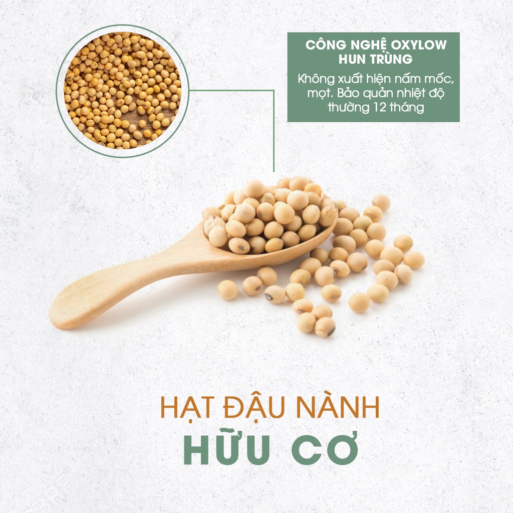 Hạt Đậu Nành  Hữu Cơ Thuần Chủng Tự Nhiên, không biến đổi Gen, healthy, tốt cho sức khỏe