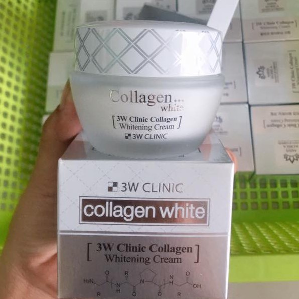 Kem dưỡng trắng da 3W Clinic Collagen White.