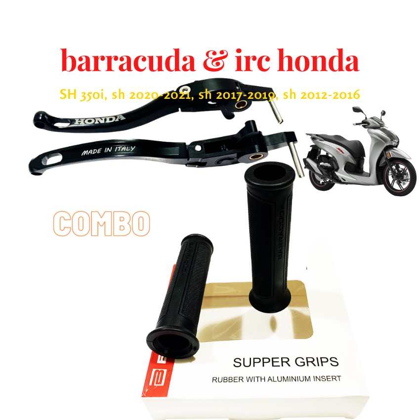 Tay thắng IRC honda dùng cho SH 350i, SH 300i, SH 125/150, SH 2012-2020 và Bao tay barracuda  ( cả 2 món)