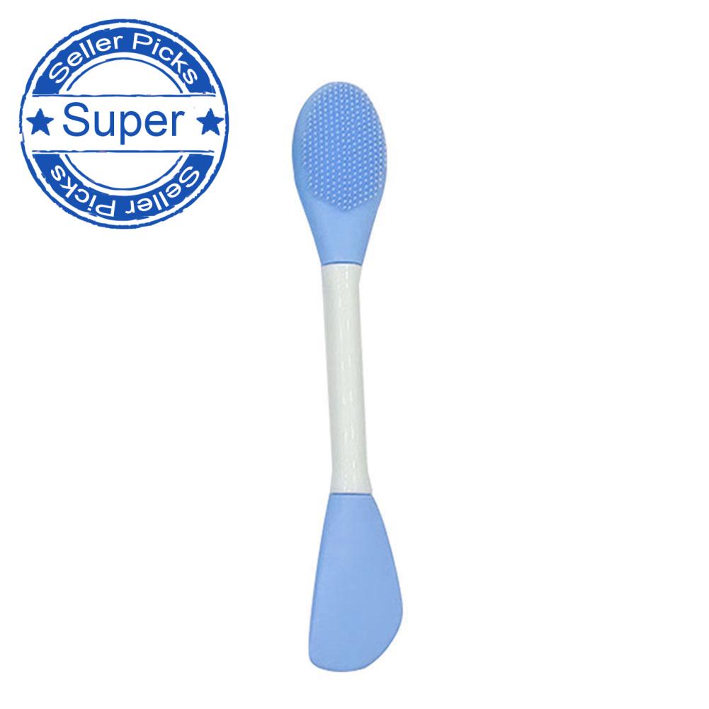 Cọ làm sạch/ đắp mặt nạ thiết kế hai đầu kiểu dáng tùy chọn bằng silicon mềm có thể điều chỉnh Z5R1