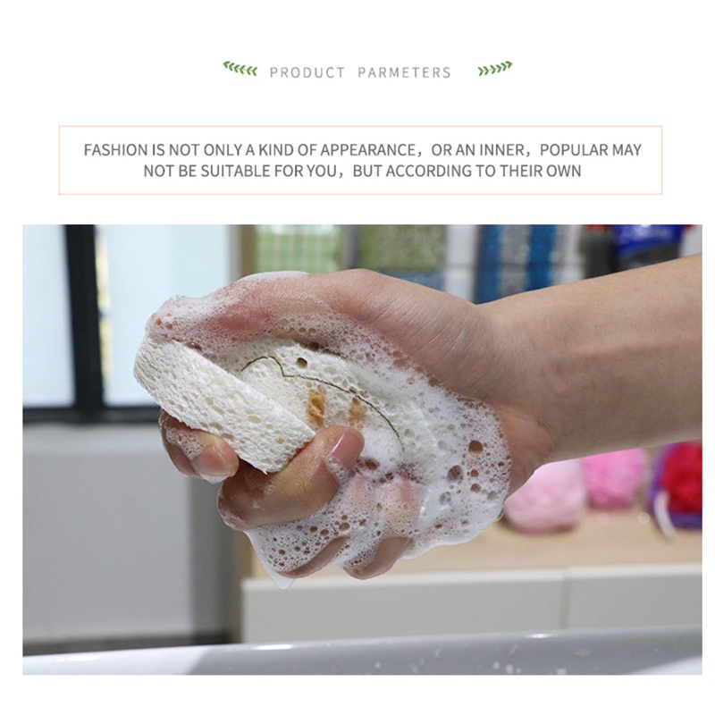 Set 5 Miếng Xốp Cotton Nén Chống Dính Dầu Đa Năng Họa Tiết Hoạt Hình Cho Nhà Bếp