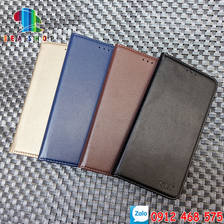 Bao da Realme C11  Nắp gập-Ốp lưng 2 mặt có thiết kế ví cà thẻ, ngăn lớn để tien mặt - Kính full màn 9D