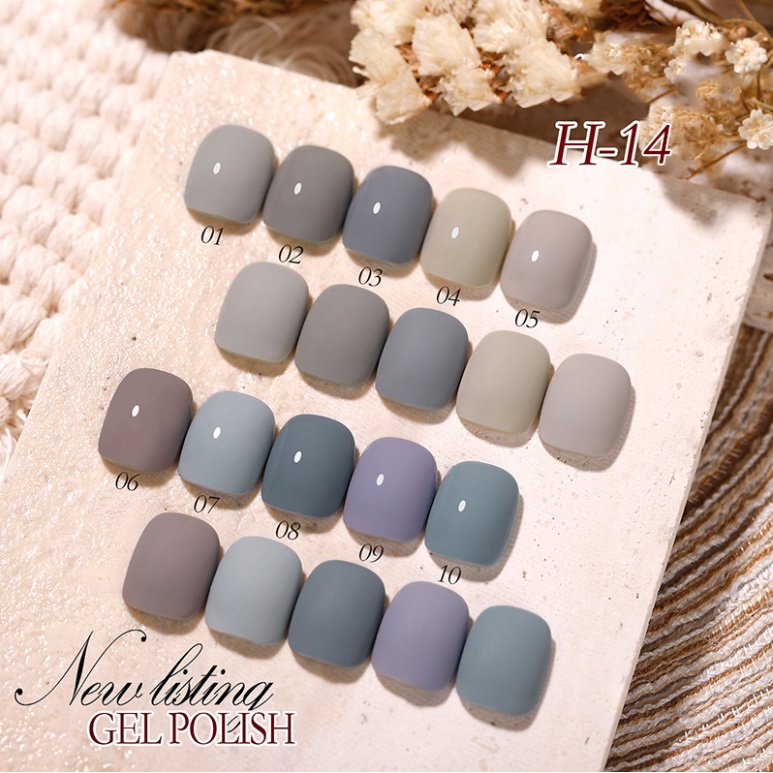 Sơn móng tay Angels 15ml  chuỗi màu xám hottrend  H14