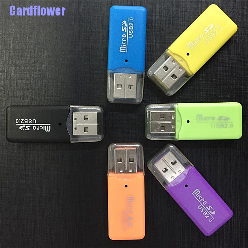 Cardflower  Hot Mini USB SD/MMC Memory Card Reader 480Mbps For Computer Laptop