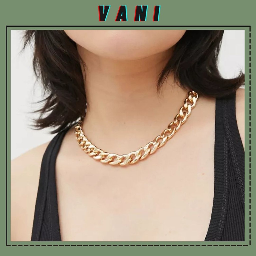 Vòng Cổ, Choker Xích Lớn Dày Basic Phong Cách Unisex - Vani Store