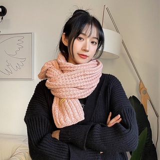 Khăn len đan hồng phấn 40x170cm ThyThy Store