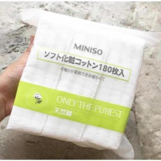 - Bông miniso Nhật 180 miếng