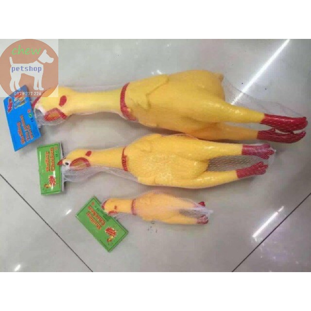 Đồ Chơi Gà Nhựa  dành cho chó mèo - Phụ kiện chó mèo Chew petshop