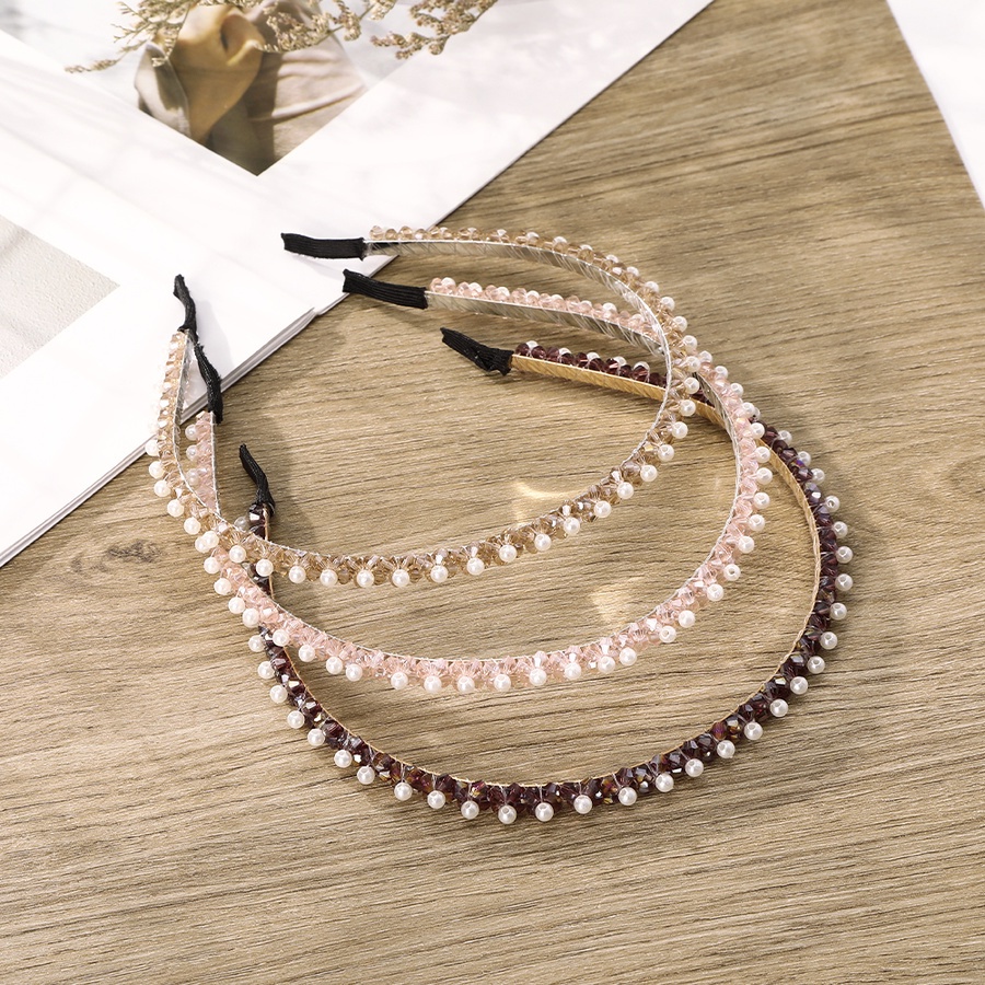 Băng Đô Cài Tóc Đính Ngọc Trai Nhân Tạo Phong Cách Hàn Quốc Thời Trang Cho Nữ