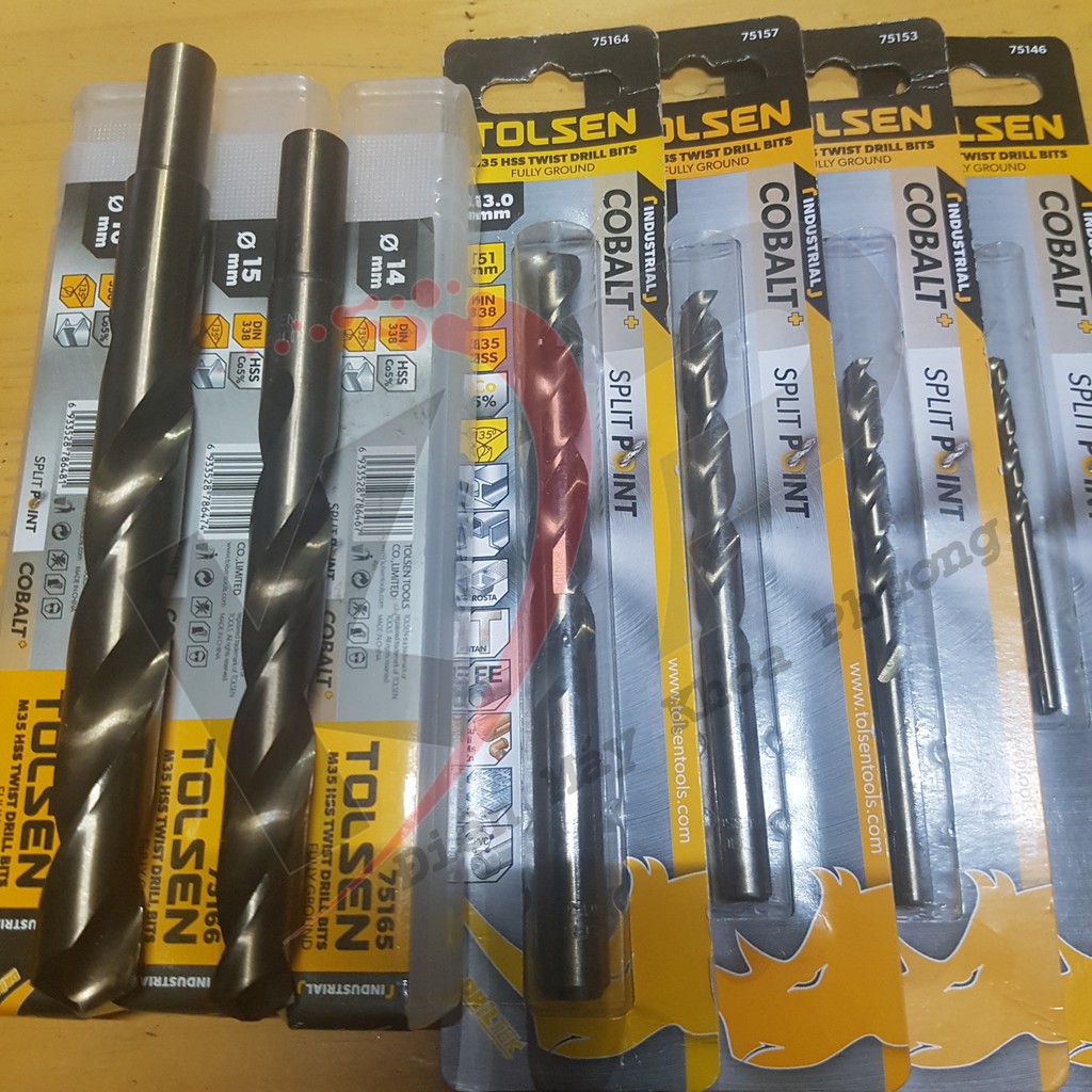 Mũi khoan Inox Tolsen 1mm ~ 5mm