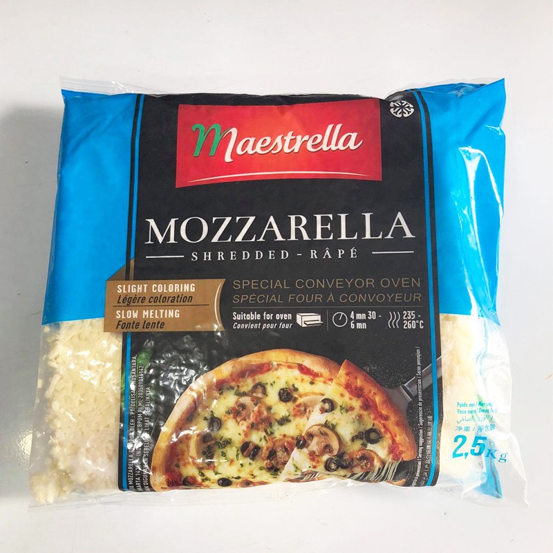 [2.5 KG PHÔ MAI SỢI MOZZARELLA] NHẬP KHẨU PHÁP Meastrella