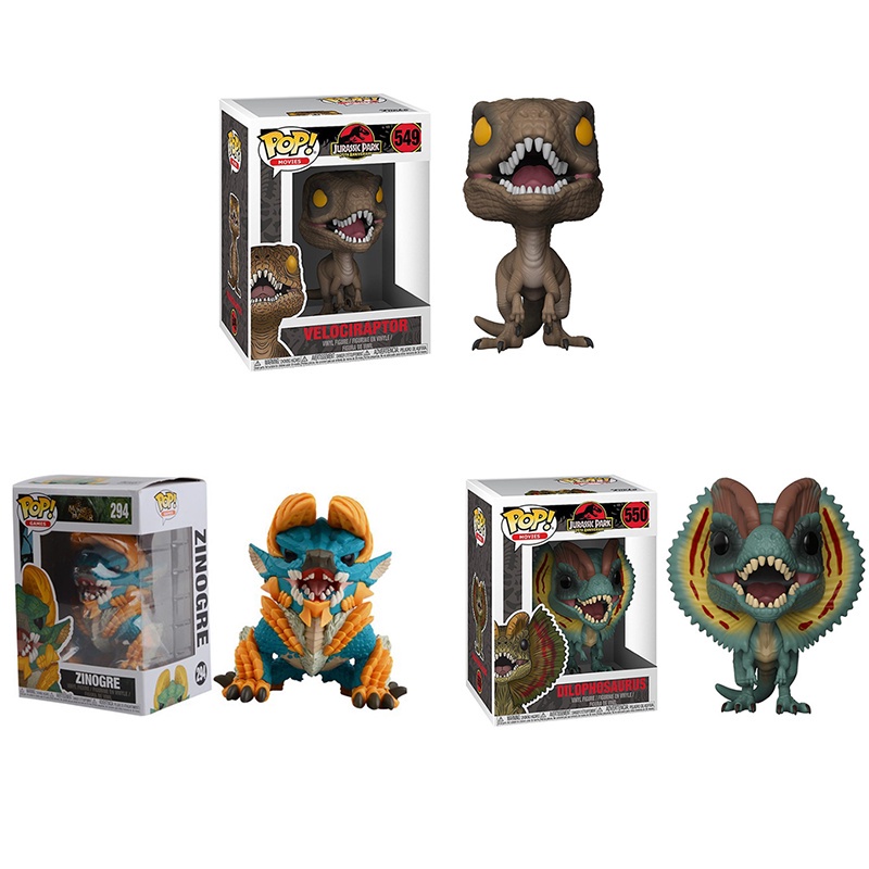 Funko POP Khủng Long Trong Phim Jurassic World 549# Velociraptor 550# Đồ Chơi Mô Hình Nhân Vật Hoạt Hình Cho Bé Trai