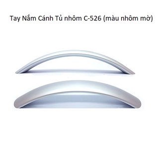 Tay nắm tủ nhôm C-526 (Màu Nhôm Mờ)