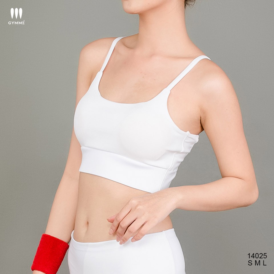 Áo tập gym yoga nữ dáng croptop thể thao sport bra hai dây GYMME - 14025