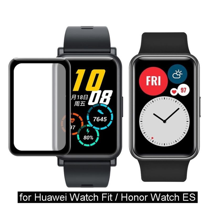 [Mua 2 full viền TẶNG 1 miếng dán TPU] Cường lực màn hình 3D Cạnh Cong Full mặt kính cho Huawei Watch Fit/ Watch ES