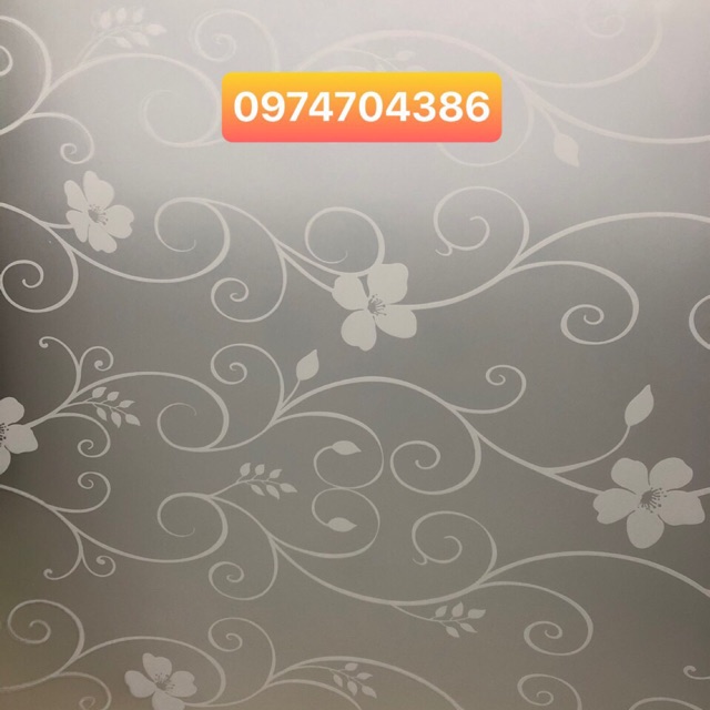 Giấy dán kính hoa trắng [ khổ 90cm x 3m]