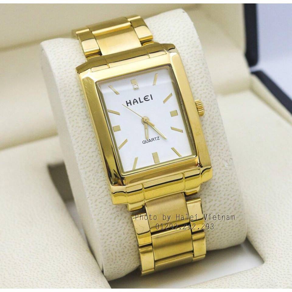 đồng hồ nam mặt vuông halei siêu đẹp
