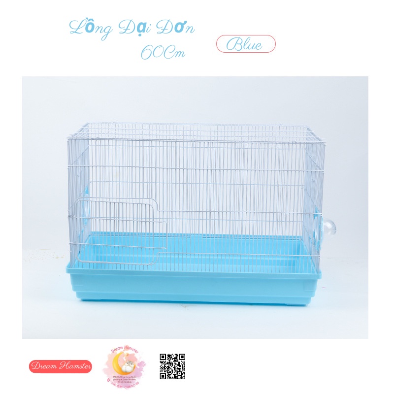 Lồng đại đơn 60 x 32 x 38 (Không phụ kiện) cho hamster