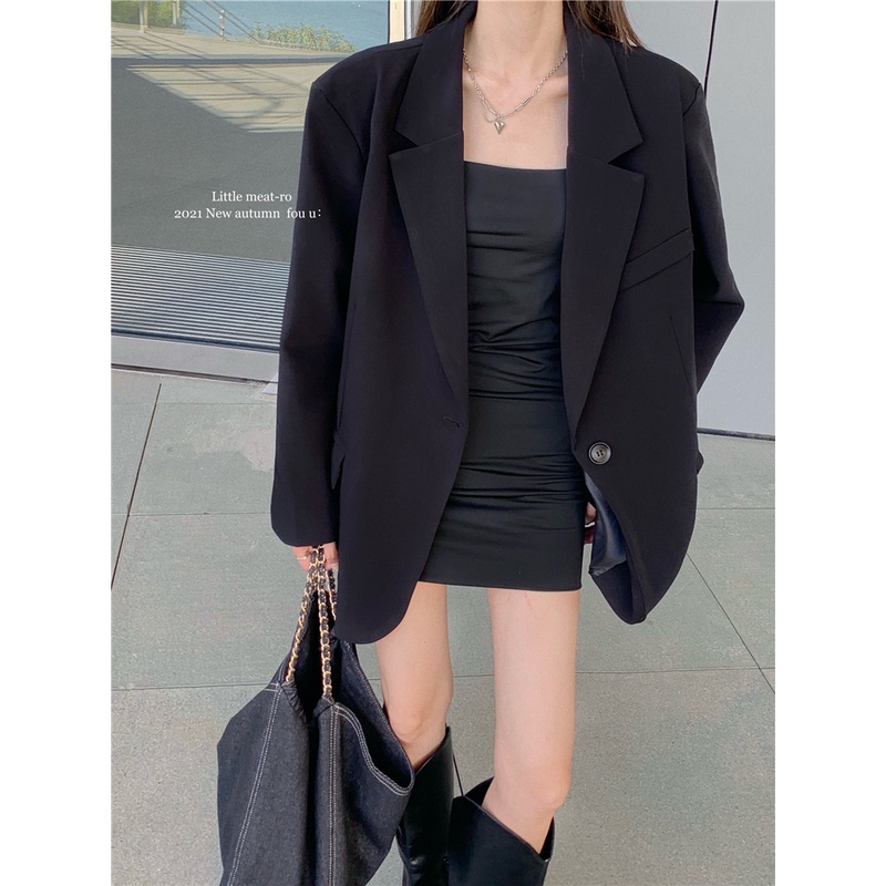 Áo blazer nữ trơn một khuy | BigBuy360 - bigbuy360.vn