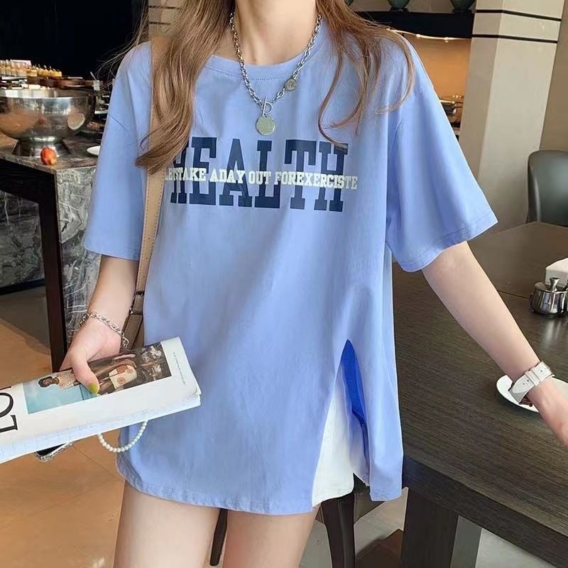 AMOI Áo Thun Tay Ngắn Dáng Rộng Plus Size Thời Trang Cho Nữ