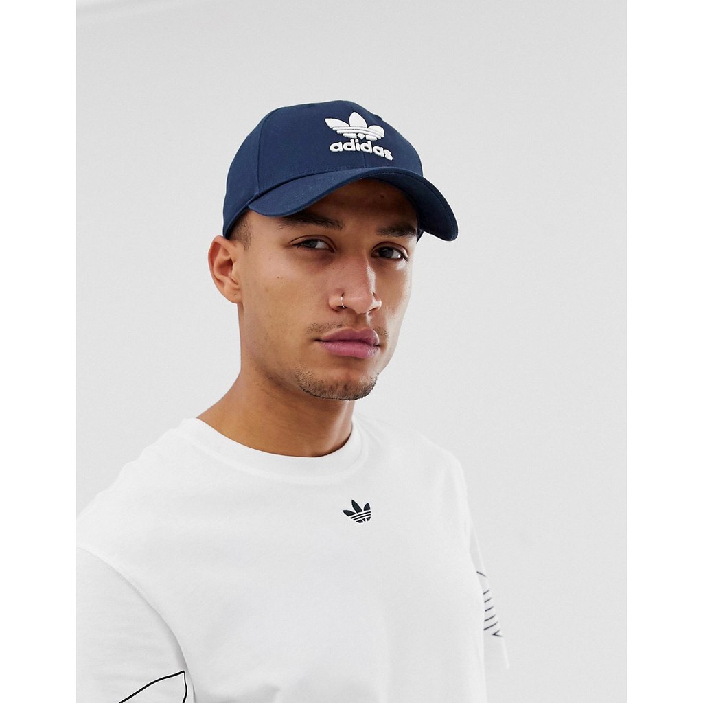 [NGHIỆN TÚI GIÁ GỐC + VIDEO THẬT] Nón / Mũ  Trefoil Baseball Cap - Blue | FM1323 GIÁ RẺ / HÀNG XUẤT DƯ XỊN 100%