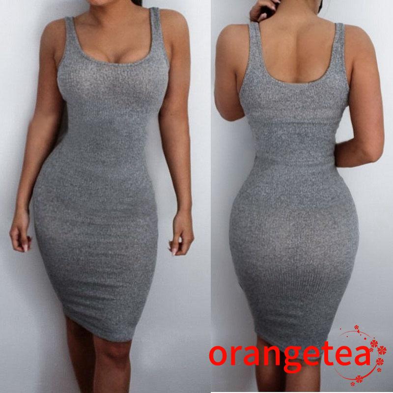 Đầm body nữ không tay thời trang quyến rũ
