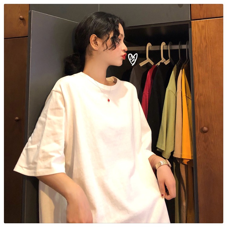Áo phông nữ trơn form rộng - áo thun dàn Unisex