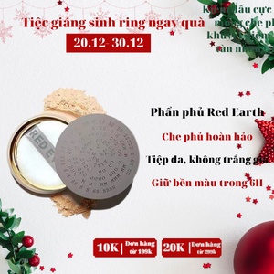 Phấn Phủ Bột Kiềm Dầu Super Nova Essence Red Earth, Chống Nước, Bột Lì Siêu Mịn