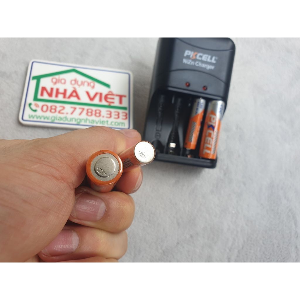 Bộ 2 pin đũa sạc Ni-Zn PkCell AAA 1.6V 900mWh